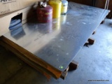 APPROX. 10 PIECES OF 18 GA METAL SHEETING. MEASURES 8' X 4'.