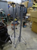 SET OF (2) ADJUSTABLE PIPE STANDS. BASE TO TOP AT LOWEST IS 64