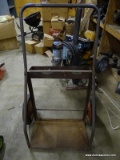 ROLLING GAS TANK CART WITH SHELF.