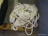 (2) LARGE BUNDLES OF HEAVY DUTY ROPE.