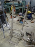 HEAVY DUTY METAL HAND TRUCK WITH WOODEN HANDLES. 52