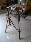 RIDGID TRISTAND. 1/8 TO 6. MODEL 460. AND METAL PIPE STAND.