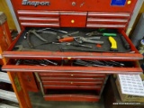 CONTENTS OF 2 DRAWERS TO INCLUDE: WIRE SPLICER, 1 3/8 WRENCH, BOX CUTTER, ASSORTED SOCKETS AND