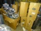 LARGE LOT OF ASSORTED DUCT WORK PIECES AND ROLLED METAL TUBING. DOES INCLUDE SOME CALCIUM SILICATE