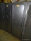 GALVANIZED STEEL INDUSTRIAL STORAGE CABINET. HAS 2 LOCKING DOORS THAT OPEN TO 3 INTERNAL SHELVES.