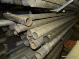 SHELF LOT OF RADIANT HEATING METAL TUBING. ASSORTED SIZES.