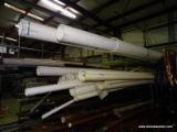 LARGE LOT OF ASSORTED PVC PIPE. NOTE* MOST PIECES ARE OVER 20' LONG.