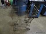 VINTAGE CHILDS SIZE SHOPPING CART.