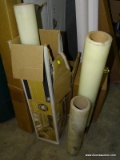 (4) ROLLS OF SHRINK WRAP. VARIOUS SIZES.