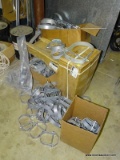 LARGE LOT OF ADJUSTABLE STANDARD CLEVIS HANGERS. VARIOUS DIFFERENT SIZES.