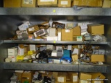 (2) SHELF LOT TO INCLUDE: MULTI-STAGE ROOM THERMOSTATS, SELECTOR SWITCH KITS, OUTLET BOXES, PIPING