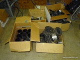 (5) BOX LOT OF ASSORTED HEAVY DUTY COUPLINGS.