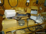 CONTENTS OF TABLE TO INCLUDE: A SPOOL OF PLEXCO WIRING, 2 GENERAL DUTY SAFETY SWITCHES, (2) BELTS,
