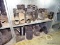 (2) SHELF LOT OF ASSORTED BLACK CAST IRON PIPE FITTINGS.