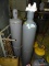 LOT INCLUDES (2) COMPRESSED NITROGEN TALL GAS BOTTLES, AND HEAVY DUTY CHAINS.