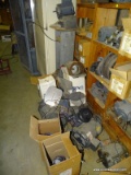 FLOOR LOT TO INCLUDE: ASSORTED MOTORS, FANS, AND PARTS. UNSURE OF WORKING CONDITION.