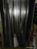 CONTENTS OF STORAGE UNIT TO INCLUDE: ASSORTED STEEL RODS, SOME WITH THREADING, 2 STEEL BARS,