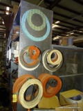 LARGE WALL LOT OF ASSORTED SUTTON-CLARK GASKETS. ALSO INCLUDES GASKET BY GARLOCK, AND GRANITE.