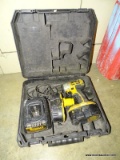 DEWALT CORDLESS IMPACT DRIVER WITH 2 BATTERIES AND CHARGER. COMES IN CASE.