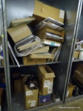 CONTENTS OF UNIT TO SINCLUDE ASSORTED AIR FILTERS, V-BELTS, PIPE CLEANING BRUSHES, SPOOLS OF COAX