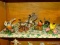 (KIT) LENOX FIGURES; SHELF LOT OF 7 LENOX BIRD FIGURES- 3 ARE PERFECT- HUMMINGBIRD, TURTLE DOVE AND