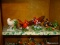 (KIT) LENOX FIGURES; SHELF LOT OF 4 LENOX BIRD FIGURES- 2 CARDINALS, BALTIMORE ORIOLE AND CHRISTMAS