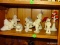 (FM) SNOWBABIES; SHELF LOT OF DEPT. 56 SNOWBABIES- TOTAL OF 9- 2 IN- 5 IN H