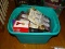 (LR) TUB LOT; LOT INCLUDES- MISCELL NEW ITEMS- NEW EXTENSION CORDS, TOOL KIT, LED NIGHT LIGHTS,