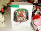 (LR) DEPT. 56 BUILDING; DEPT. 56 NORTH POLE SERIES-NORTHERN LIGHTS TINSEL MILL- 6 IN X 4 IN X 6.5 IN