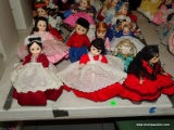 (LR) DOLL LOT; LOT OF 23- MADAME ALEXANDER COMPOSITION DOLLS WITH MOVEABLE HEAD, ARMS, LEGS AND