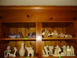 (FM) DOG FIGURINES; 8 COLLECTIBLE COMPOSITION DOG FIGURINES- SIZES- 2IN - 4 IN H