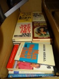 (FM) BOX OF BOOKS; BOX OF NOVELS AND MISCELL OTHER SUBJECTS- PATRICIA CORNWELL, DANIELLE STEELE,