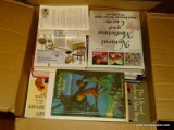 (FM) BOX OF BOOKS: BOX OF MISCELL. BOOKS- DO IT YOURSELF BOOKS, 9 GUINESS WORLD RECORD BOOKS, DOG