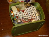 (FM) LARGE TUB LOT; INCLUDES A HALLMARK MICKEY MOUSE ORNAMENT, A VIRGINIA SHAPED COIN HOLDER,