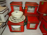 (LR) LENOX CHINA; LOT OF LENOX CHRISTMAS CHINA IN THE AMERICAN HOME COLLECTION- WINTER GREETINGS- 14