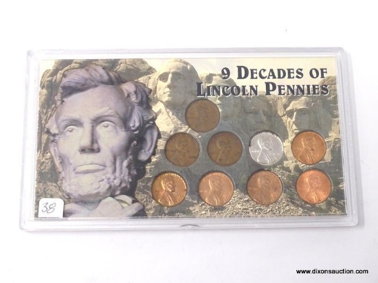 9 DECADES OF LINCOLN CENTS