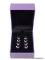 SUZANNE SOMERS COLLECTION, PAIR OF .925 STERLING SILVER EARRINGS WITH LARGE SIMULATED PURPLE AND