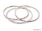 LOT OF (3) STERLING SILVER BANGLE BRACELETS. COME WITH BOX AND BLACK CLOTH BAG.