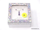 .925 STERLING SILVER NECKLACE & EARRING SET 