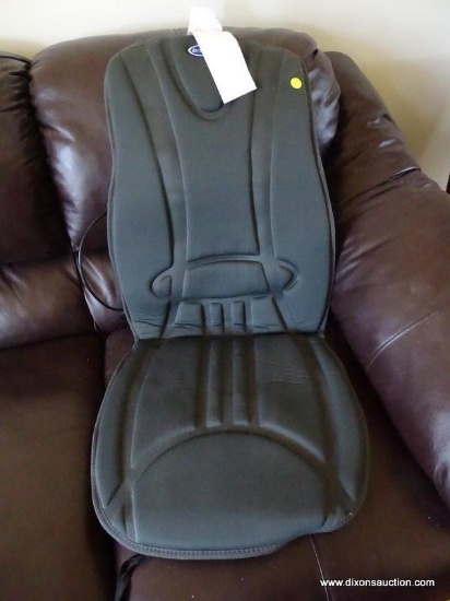 (LR) DR. SCHOLLS BACK CUSHION; MASSAGING BACK CUSHION FOR USE IN A CHAIR. HAS NOT BEEN TESTED.