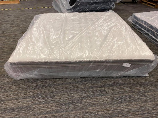STEARNS & FOSTER TANYA DALI ESTATE MASTER CRAFTSMAN 15" PILLOW TOP KING SIZE MATTRESS. MADE IN NEW