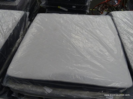 SEALY SIGNATURE EURO TOP 12" KING MATTRESS. WRAPPED IN FACTORY PLASTIC.