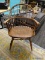 WINDSOR ARM CHAIR; MAHOGANY WINDSOR ARM CHAIR WITH ARROW BACK AND PLANK BOTTOM SEAT AS WELL AS