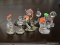 ASSORTED GLASS FIGURINE LOT; INCLUDES 2 GOEBEL HUMMEL GLASS FIGURINES, A DAUM FRANCE CRYSTAL GOOSE