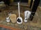 BATHROOM LOT; INCLUDES A WASTEBASKET, TOILET BRUSHES, A PLUNGER, A TOILET PAPER HOLDER, ETC.