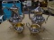 SHERIDAN SILVER PLATE TEA SET; INCLUDES A TEA POT, A COFFEE POT, AND CREAM AND SUGAR DISHES.