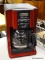 MR. COFFEE COFFEE MAKER; RED AND BLACK MR. COFFEE MAKER IN EXCELLENT CONDITION. COMPLETE WITH COFFEE