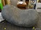 OVERSIZE BEANBAG CHAIR; GRAY UPHOLSTERED LARGE BEANBAG CHAIR IN GOOD CONDITION. MEASURES 72 IN X 32