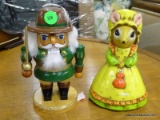 2 PIECE LOT; INCLUDES A SOLDIER NUTCRACKER FROM THE NUTCRACKER VILLAGE (2003) AND A MOUSE THEMED
