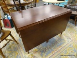 DROPSIDE TABLE; MAHOGANY DROPSIDE TABLE WITH TAPERED LEGS. IS IN EXCELLENT CONDITION. WITH BOTH